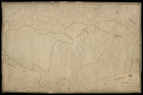 Plan du cadastre napoléonien - Berneuil : Bois du Lantru et du Quesnoy (les), B
