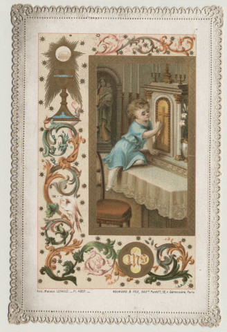 L'Enfant Jésus devant le tabernacle