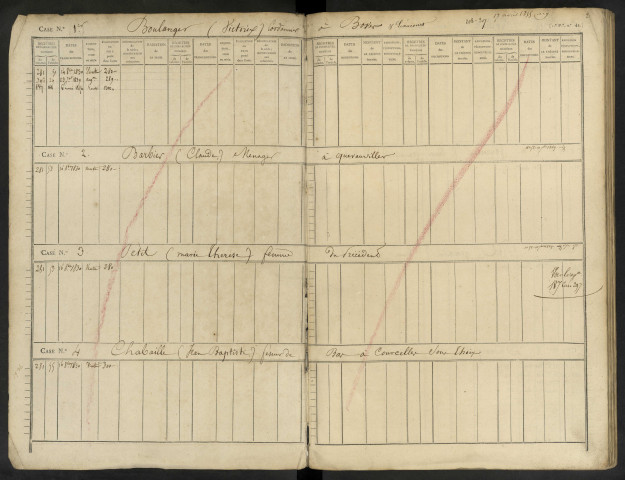 Répertoire des formalités hypothécaires, du 14/11/1830 au 07/03/1831, volume 185 (Conservation des hypothèques d'Amiens)