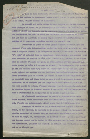 Témoignage de Smeyders, Louis et correspondance avec Jacques Péricard