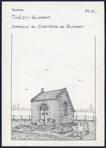 Thézy-Glimont : chapelle au cimetière de Glimont - (Reproduction interdite sans autorisation - © Claude Piette)