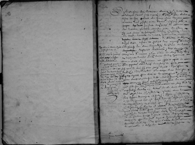 Etude de Me Jean Denis à Amiens (étude n°21). Minutes des années 1628-1629