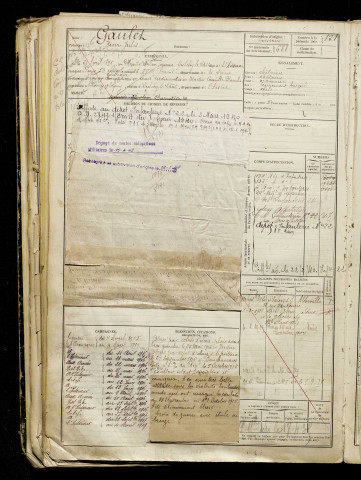 Gaulet, Henri Jules, né le 21 avril 1898 à Plessier-Huleu (Le) (Aisne), classe 1916, matricule n° 688, Bureau de recrutement d'Abbeville