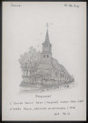 Rancourt : église Saint-Vast avant 1914-1918 - (Reproduction interdite sans autorisation - © Claude Piette)