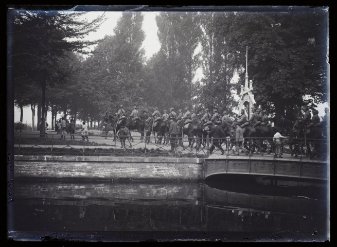 3e chasseurs retour des manoeuvres la Hotoie - septembre 1901