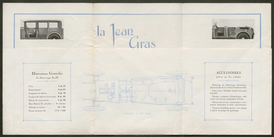 Publicités automobiles : Jean Gras Six