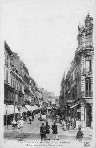 La Rue des Trois Cailloux. The street of the Three Flints