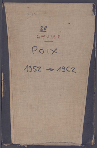 Table des successions et absences du bureau de Poix-de-Picardie