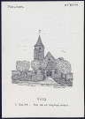 Vicq (Yvelines) : l'église façade ouest - (Reproduction interdite sans autorisation - © Claude Piette)