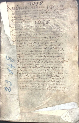 Etude de Me Antoine Perdu à Amiens (étude n°26). Minutes de l'année 1648