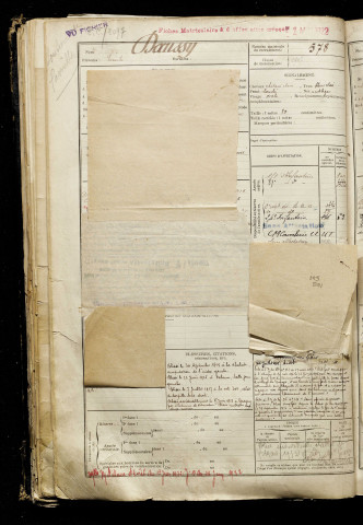 Daussy, Emile, né le 23 mars 1893 à Eppeville (Somme), classe 1913, matricule n° 578, Bureau de recrutement de Péronne