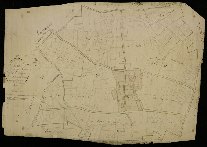 Plan du cadastre napoléonien - Cressy-Omencourt : Solle des moulins (La) ; Entre les Découvertes, C et D