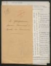Témoignage de Gaignaux, Arthur (Sergent fourrier) et correspondance avec Jacques Péricard