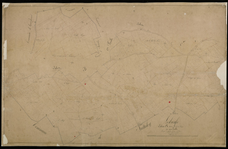 Plan du cadastre napoléonien - Lesboeufs : Moulin des Haques (Le), A