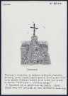 Domvast : monument pyramidal en briques surmonté d'une croix en souvenir de la bataille de Crécy 1346. - (Reproduction interdite sans autorisation - © Claude Piette)
