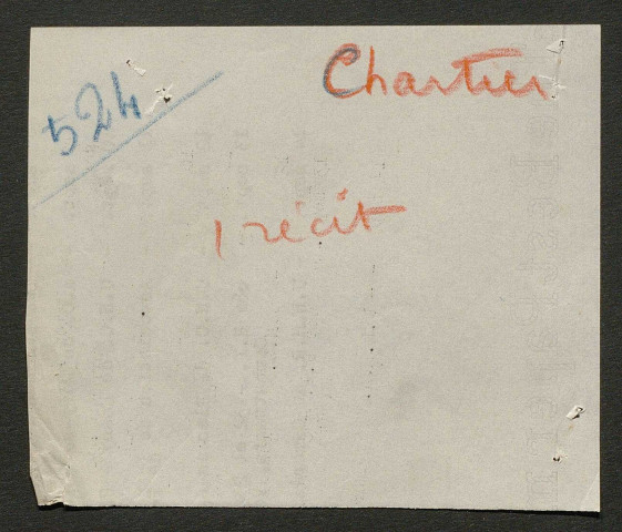 Témoignage de Chartier, Auguste et correspondance avec Jacques Péricard