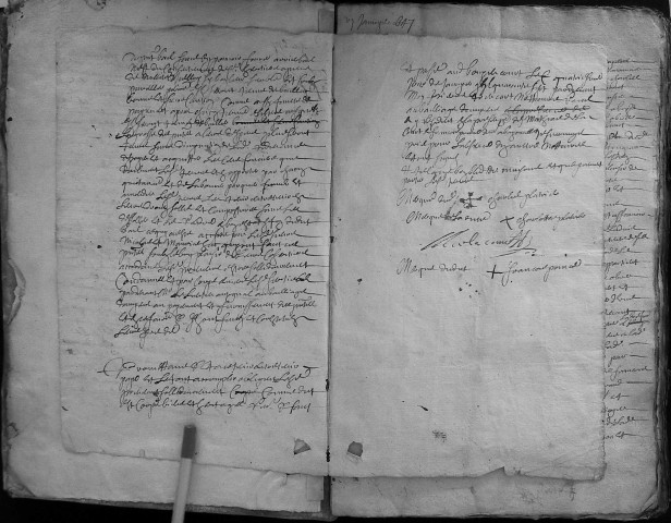Etude de Me Pierre Trencart à Amiens (étude n°9). Minutes de l'année 1647
