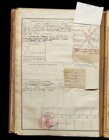 Batteux, Jules Louis Arthur, né le 12 août 1892 à Pont-de-Metz (Somme), classe 1912, matricule n° 721, Bureau de recrutement d'Amiens