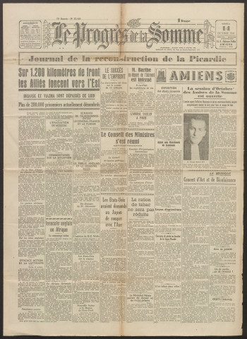 Le Progrès de la Somme, numéro 22486, 14 octobre 1941