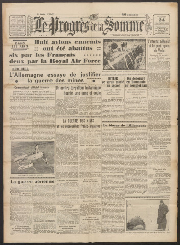 Le Progrès de la Somme, numéro 21979, 24 novembre 1939