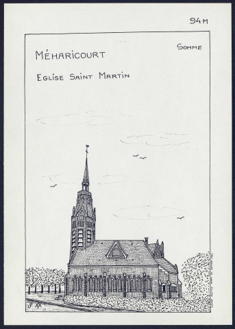 Méharicourt : église Saint-Martin - (Reproduction interdite sans autorisation - © Claude Piette)