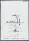 Neuville-au-Bois : vieille croix au cimetière - (Reproduction interdite sans autorisation - © Claude Piette)