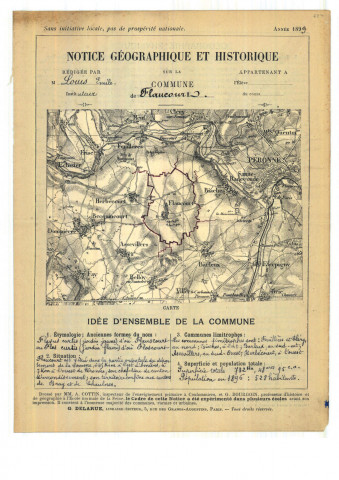 Flaucourt : notice historique et géographique sur la commune