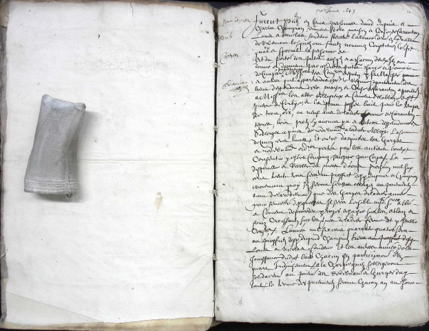 Etude de Me Antoine Ricard à Amiens (étude n°25). Minutes de l'année 1643