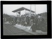 Excursion de Chambéry gare de Lovagny près des gorges du Fier - juillet 1902
