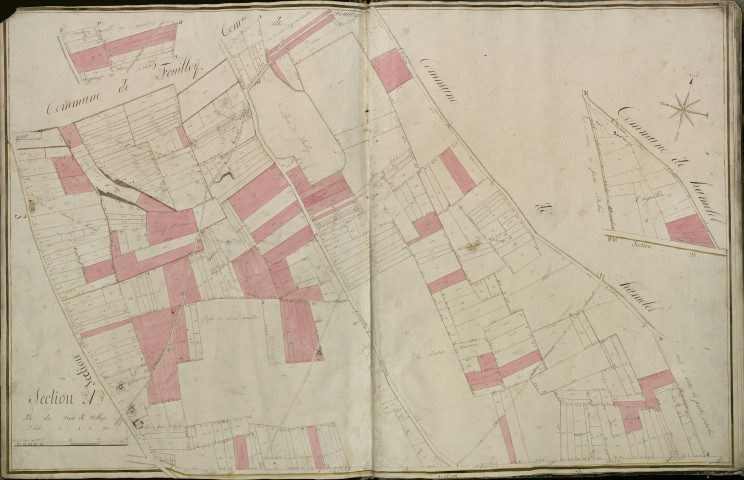 Plan du cadastre napoléonien - Villers-Bretonneux : A - Bois de Belloy (Le)
