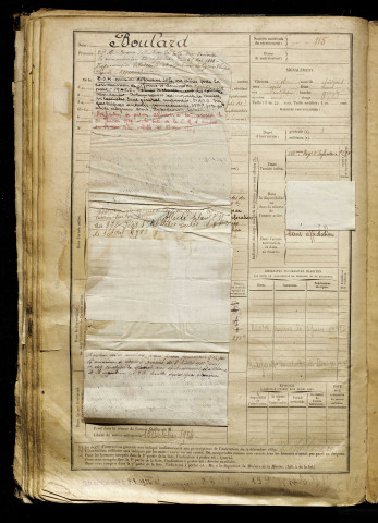 Boulard, Charles Joseph, né le 11 mars 1885 à Eu (Seine-Maritime), classe 1905, matricule n° 115, Bureau de recrutement d'Abbeville