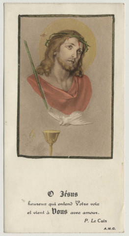 Ô Jésus heureux qui entend Votre voix et vient à Vous avec amour. Le Christ couronné d'épines