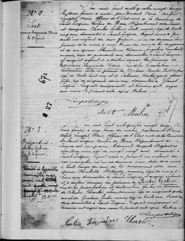 Saint-Sulpice : naissances, mariages, décès (1893-1896)