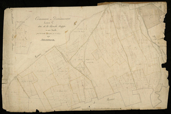 Plan du cadastre napoléonien - Dernancourt : Blanche Nappe (La), C