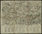 Carte de Cassini, les environs d'Amiens, Péronne, Saint-Quentin, Noyon et Beauvais