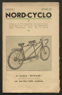 Nord-Cyclo. Organe de Propagande Cyclotouristique et de liaison entre les Sociétés des Départements du Nord, du Pas-de-Calais et de la Somme, numéro 9