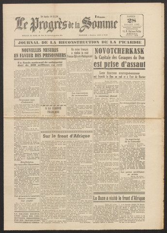 Le Progrès de la Somme, numéro 22724, 28 juillet 1942