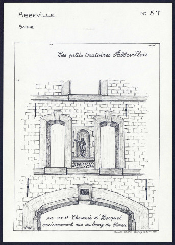 Abbeville : les petits oratoires abbevillois, 17, Chaussée d'Hocquet - (Reproduction interdite sans autorisation - © Claude Piette)