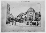 L'entrée de l'ancien cimetière Saint-Denis d'après une gravure du Vieil Amiens
