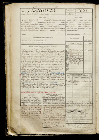 Beauval, Raoul Florentin, né le 17 juin 1889 à Friville-Escarbotin (Somme), classe 1909, matricule n° 1056, Bureau de recrutement d'Abbeville