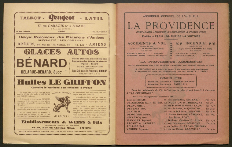 L'Automobile au Pays Picard. Revue mensuelle de l'Automobile-Club de Picardie et de l'Aisne, 295, avril 1936