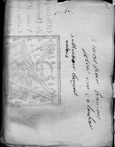 Etude de Me François Henin à Amiens (étude n°3). Minutes de l'année 1747