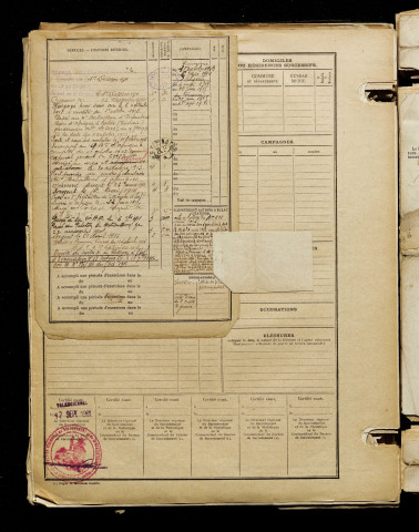 Delaigle, Emile Albert Eugène, né le 01 octobre 1890 à Ronssoy (Somme), classe 1910, matricule n° 1107, Bureau de recrutement de Péronne