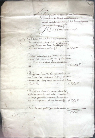 Etude de Me Antoine Ricard à Amiens (étude n°25). Minutes de l'année 1670