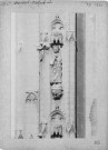 Amiens. La cathédrale : détail sculptural de la façade