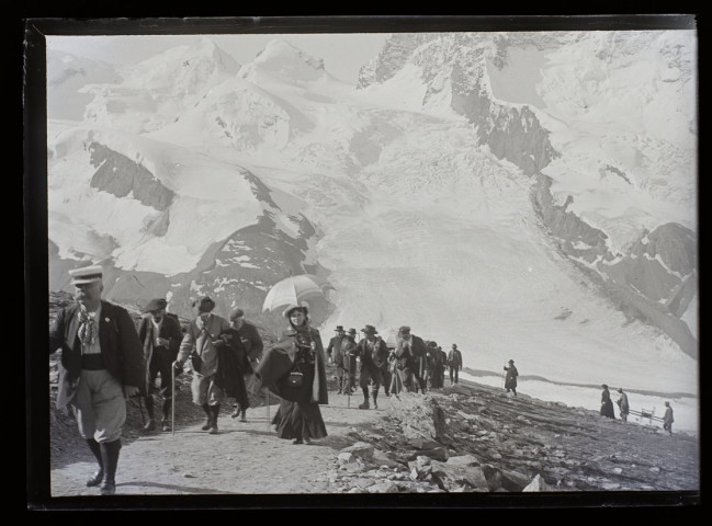 Chemin du Gornergrat la descente - juillet 1903
