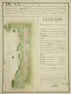 Plan d'arpentage des marais de Belloy, dressé par Jean Guidé et Renouart de Crouy, le 16 octobre 1779