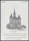 Plomion (Aisne) : église fortifiée dédiée à Notre-Dame de l'assomption de la Sainte-Vierge - (Reproduction interdite sans autorisation - © Claude Piette)