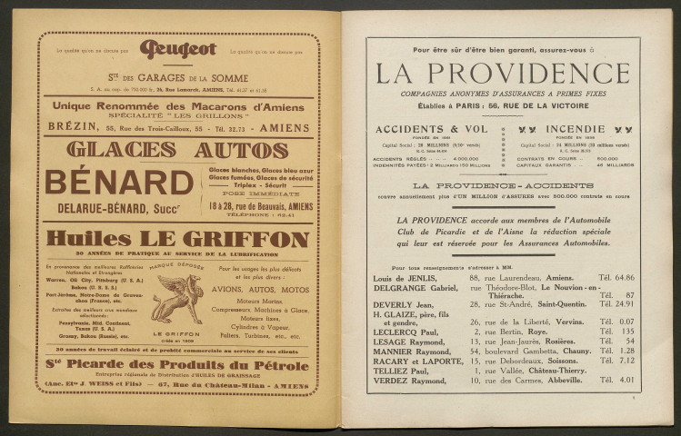 L'Automobile au Pays Picard. Revue mensuelle de l'Automobile-Club de Picardie et de l'Aisne, 330, mars 1939