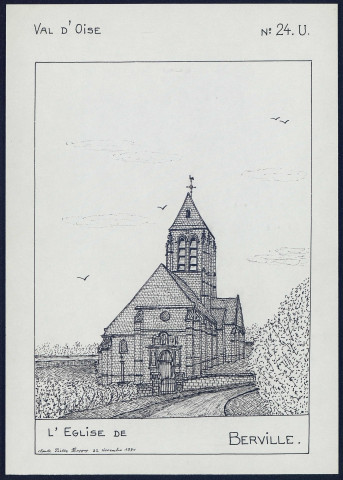 Berville : l'église - (Reproduction interdite sans autorisation - © Claude Piette)